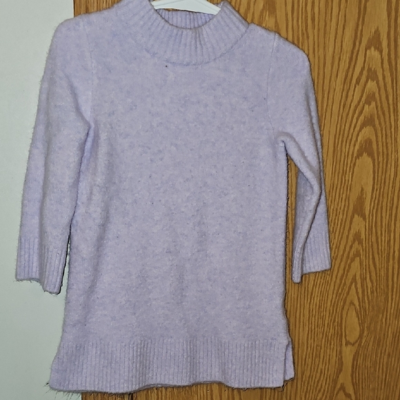 Crewcuts Light Purple Turtleneck Sweater Dress - Picture 1 of 2